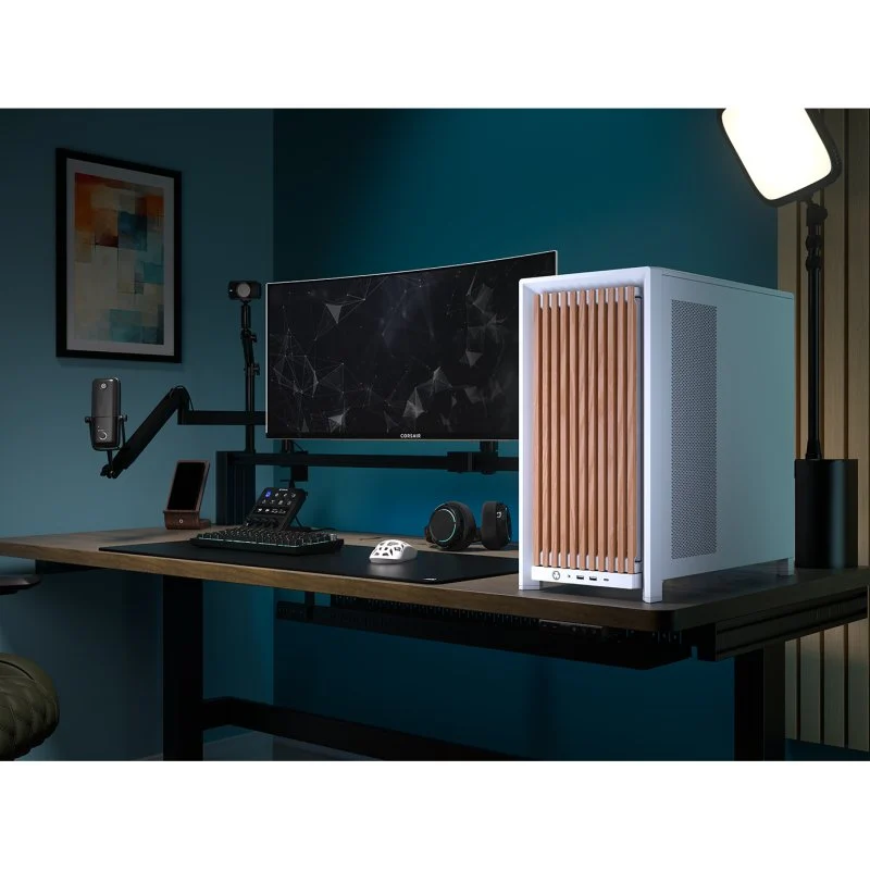 Chassis PC Corsair FRAME 4000D WOOD RS vidro temperado - Image 9