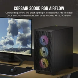 Corsair 3000D RGB AIRFLOW Vidro Temperado USB 3.2 Preta - Thumbnail Image 4