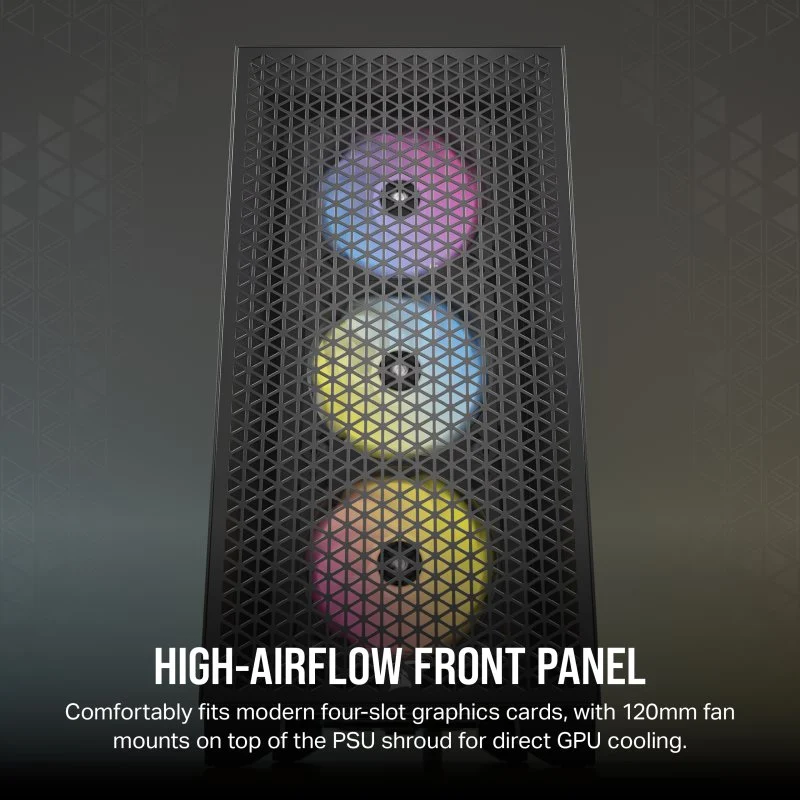 Corsair 3000D RGB AIRFLOW Vidro Temperado USB 3.2 Preta - Image 7