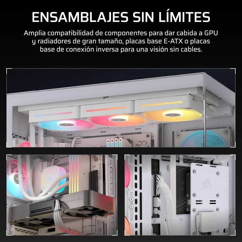Corsair 3500X LX-R RGB Caixa E-ATX com Vidro Temperado - Image 4