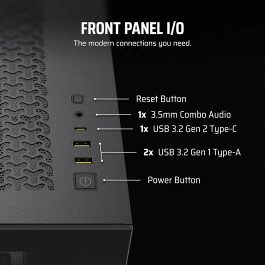 Corsair 3500X Semi Torre Vidro Temperado USB-C Preta - Image 7