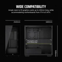Corsair 3500X Semi Torre Vidro Temperado USB-C Preta - Thumbnail Image 8