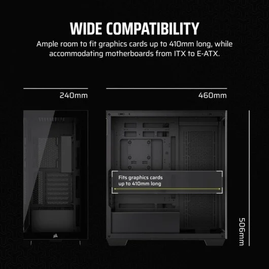 Corsair 3500X Semi Torre Vidro Temperado USB-C Preta - Image 8
