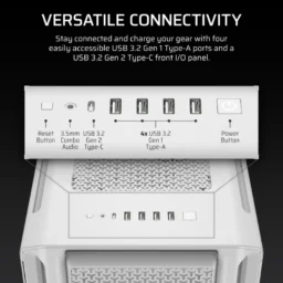 Corsair 5000T Mid Tower E-ATX Vidro Temperado USB-C Branca - Thumbnail Image 7
