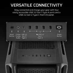 Corsair 5000T Mid Tower E-ATX Vidro Temperado USB-C Preta - Thumbnail Image 7