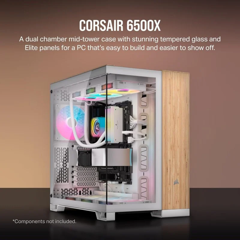 Corsair 6500X Semitorre ATX Vidro Temperado Duplo USB-C - Image 2