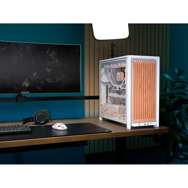 Corsair FRAME 4000D Wood RS Branco Carvalho Dune Edition - Image 7