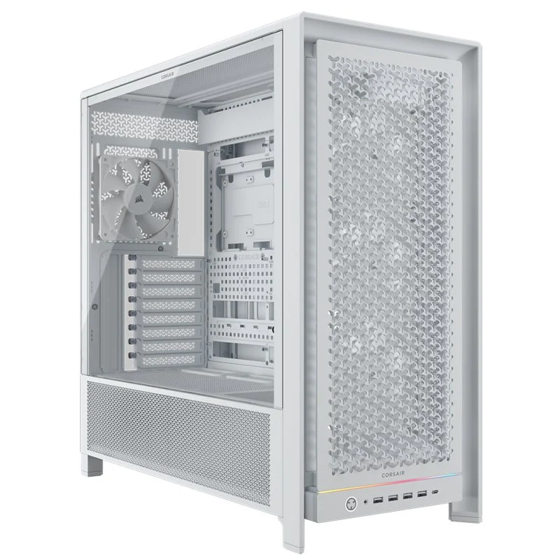 Corsair FRAME 5000 RS Torre E-ATX Vidro Temperado USB-C Branca - Image 1