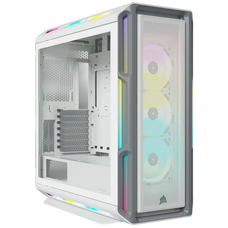 Corsair iCUE 5000T RGB Vidro Temperado USB 3.0 Branca - Image 1
