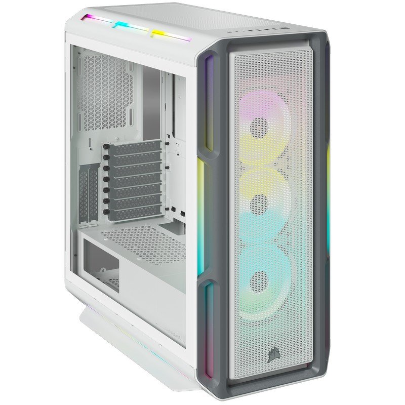 Corsair iCUE 5000T RGB Vidro Temperado USB 3.0 Branca - Image 2