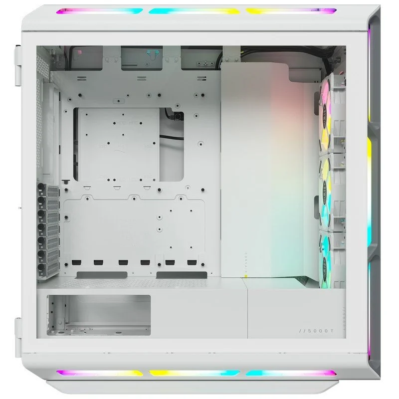 Corsair iCUE 5000T RGB Vidro Temperado USB 3.0 Branca - Image 3