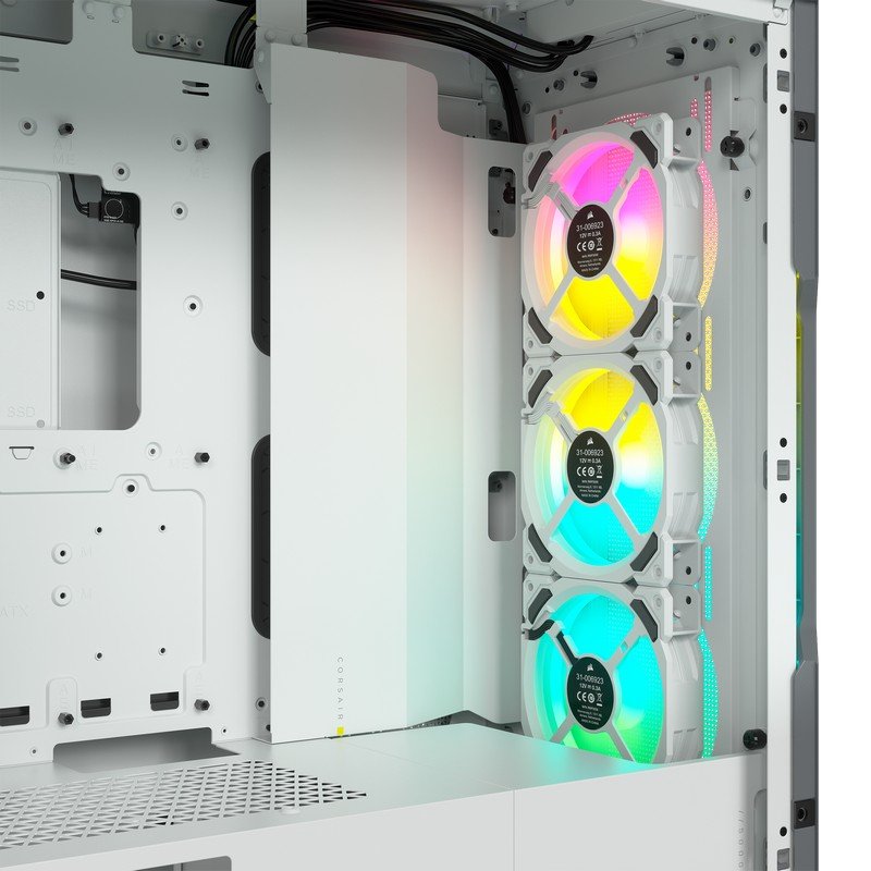 Corsair iCUE 5000T RGB Vidro Temperado USB 3.0 Branca - Image 6