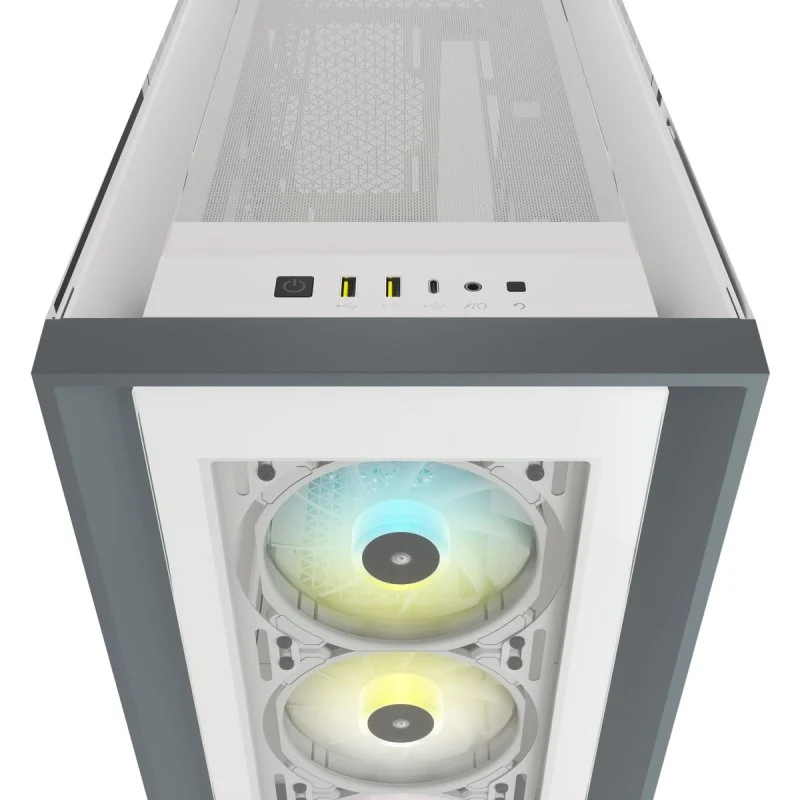 Corsair iCUE 5000X RGB Vidro Temperado USB 3.0 Branca - Image 5