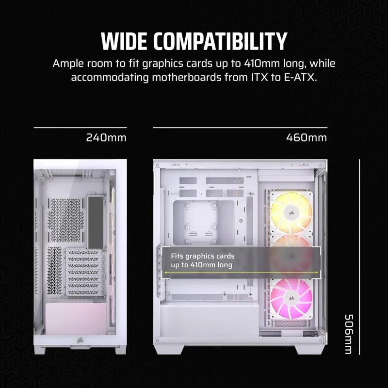 Corsair iCUE LINK 3500X RGB Semi Torre Vidro Temperado - Image 8