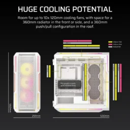 Corsair iCUE LINK 5000T LX RGB Mid Tower E-ATX - Thumbnail Image 4