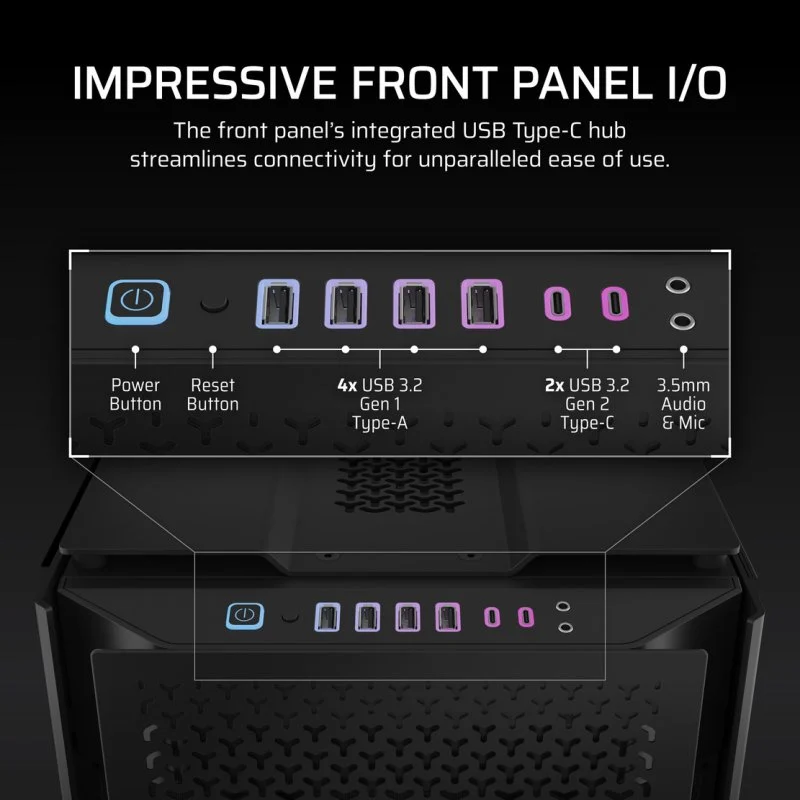 Corsair iCUE LINK 9000D RGB AIRFLOW Full Tower ATX - Image 8