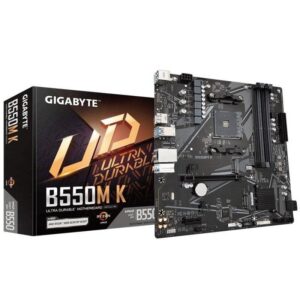 Gigabyte B550M Socket AM4 DDR4 Micro-ATX LAN 1GbE M.2