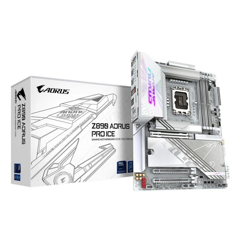 GIGABYTE Z890 AORUS PRO ICE LGA 1851 DDR5 ATX WiFi 7 - Image 1
