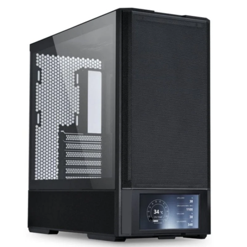 Lian Li LAN207DX Caixa ATX com Ecrã 6" Vidro Temperado Preta - Image 1