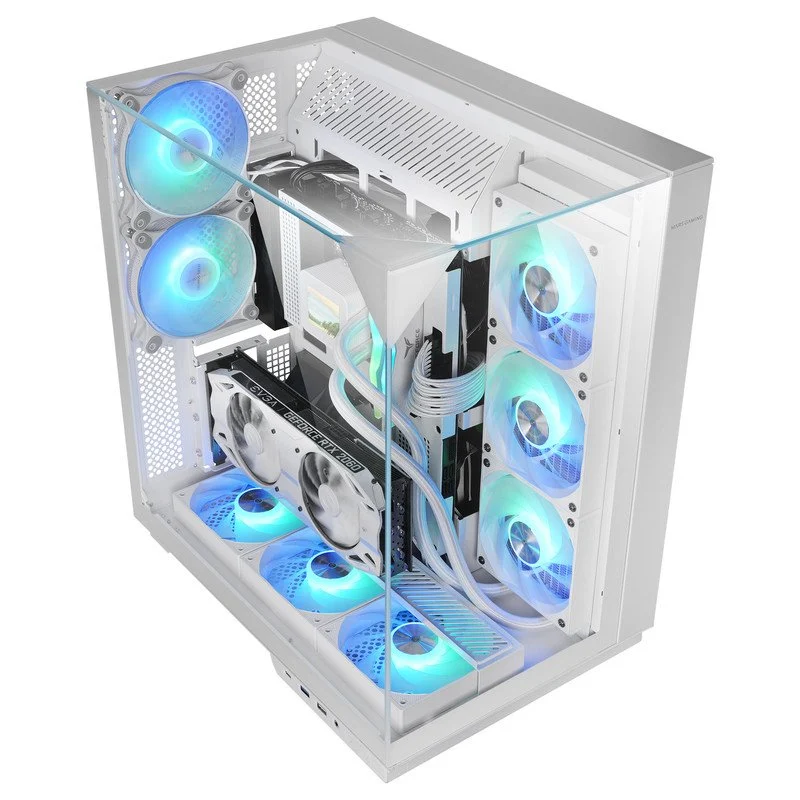 Mars Gaming MC-3GF Torre ATX ARGB 120mm e USB-C Branca - Image 2