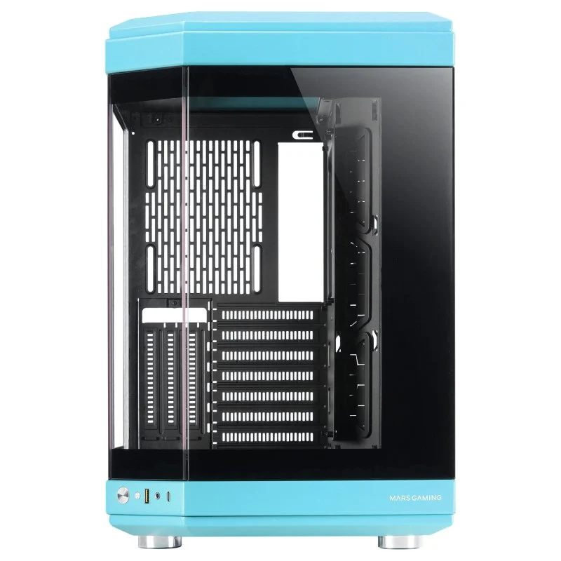 Mars Gaming MC-3T Semitorre ATX 3x Slots PCI Verticais Azul - Image 2