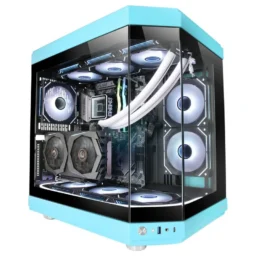 Mars Gaming MC-3T Semitorre ATX 3x Slots PCI Verticais Azul - Thumbnail Image 4
