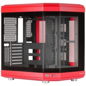 Mars Gaming MC-3T SemitorreATX 3xSlots PCI Verticais Vermelha