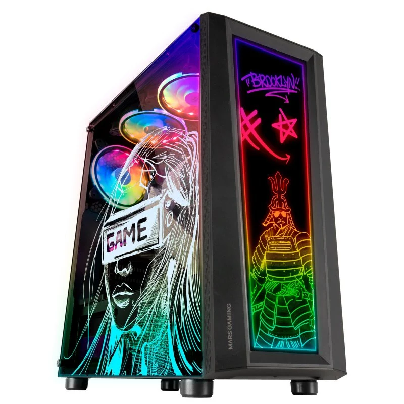Mars Gaming MC-ART FRGB Vidro Temperado USB 3.0 Preta - Image 2