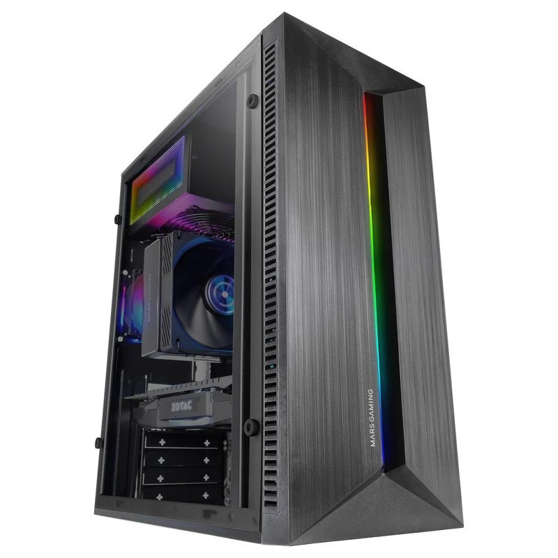 Mars Gaming MCBlaze Caixa ATX FRGB 80mm Faixa RGB Frontal - Image 1