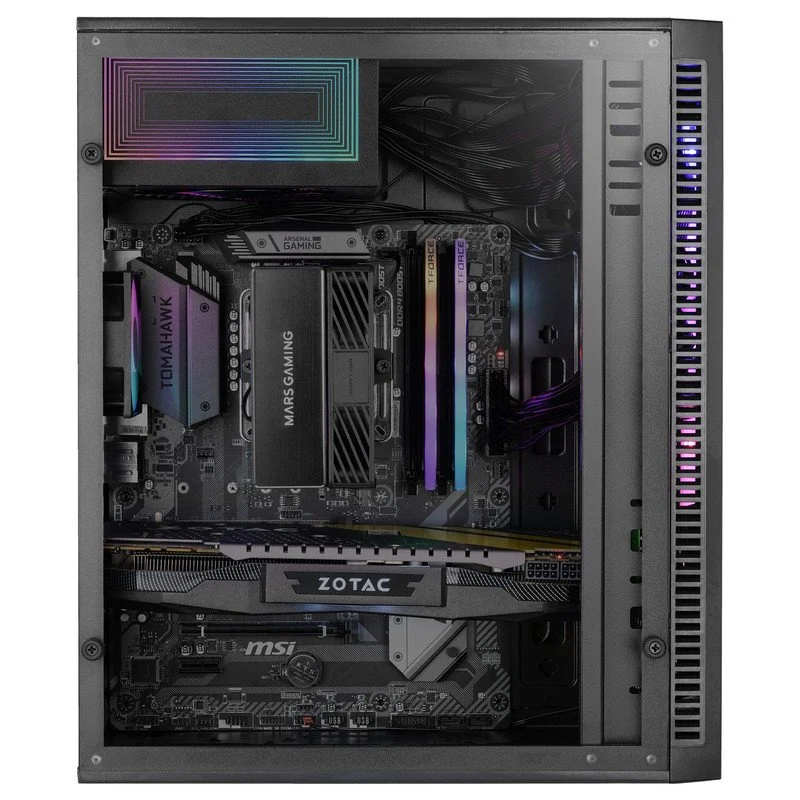 Mars Gaming MCBlaze Caixa ATX FRGB 80mm Faixa RGB Frontal - Image 2