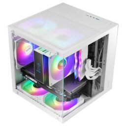 Mars Gaming Mc-cube MicroATX Cristal Templado ARGB Branca - Thumbnail Image 3