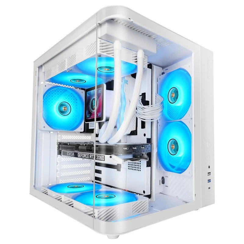 Mars Gaming MC-CURV Caixa ATX com Vidro Temperado Curvo - Image 1