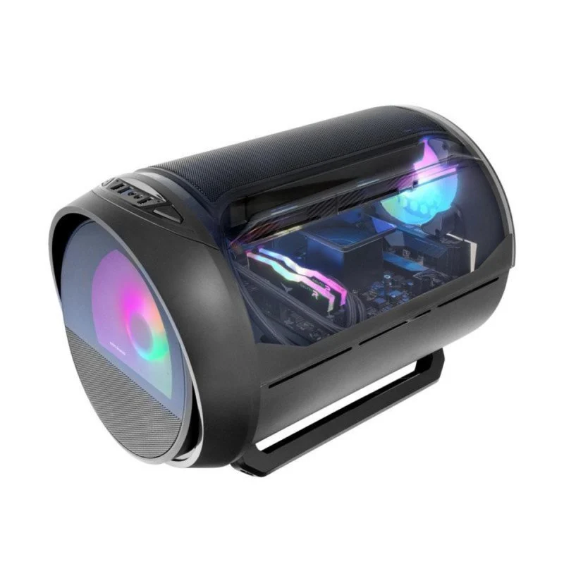 Mars Gaming MC-CYLON Caixa Micro-ATX RGB Chroma Preta - Image 1