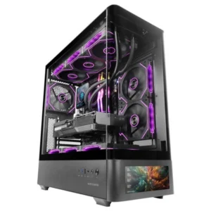 Mars Gaming MC-LCDPRO Caixa ATX Ecrã IPS 7.2" Preta