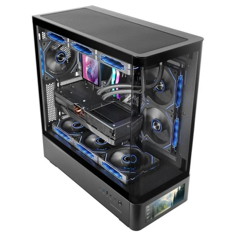 Mars Gaming MC-LCDPRO Caixa ATX Ecrã IPS 7.2" Preta - Image 2