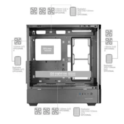 Mars Gaming MC-LCDPRO Caixa ATX Ecrã IPS 7.2" Preta - Thumbnail Image 5