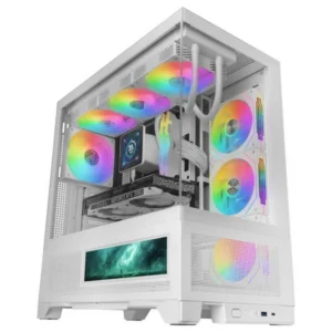 Mars Gaming MC-LCDX Caixa ATX Mesh e Ecrã IPS 9.16" Branca