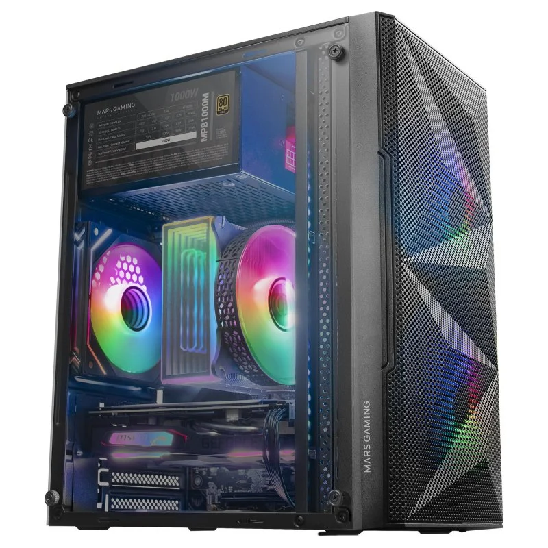 Mars Gaming MC-ME Mini-Torre FRGB USB 3.0 Preta - Image 2