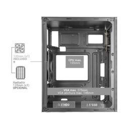 Torre Mars Gaming MC-MESHPRO MicroATX AirMesh Pro USB-C - Thumbnail Image 5