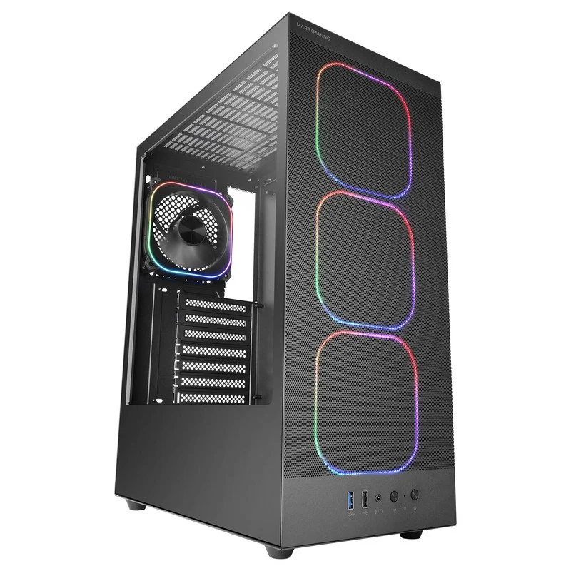Mars Gaming MC-NEBULA ATX ARGB 120mm e Vidro Temperado - Image 1