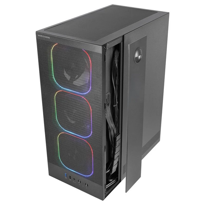 Mars Gaming MC-NEBULA ATX ARGB 120mm e Vidro Temperado - Image 2