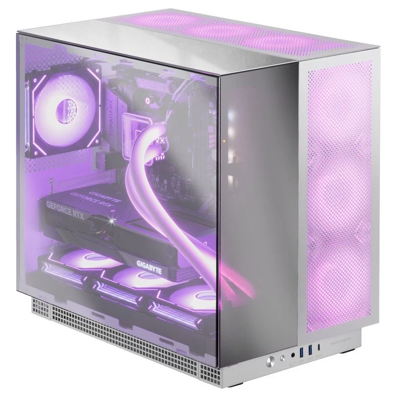 Mars Gaming MC-NOVA3 XXL E-ATX Cromado e Alumínio USB-C - Image 2