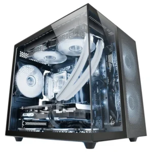 Mars Gaming MC-NOVAM Minitorre Vidro Temperado USB-C Preta