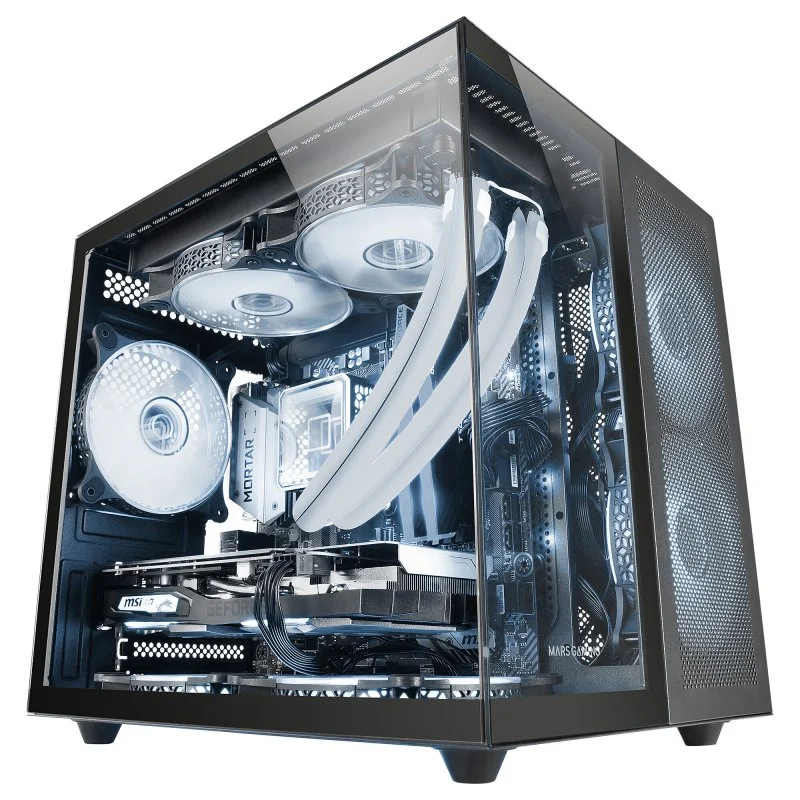 Mars Gaming MC-NOVAM Minitorre Vidro Temperado USB-C Preta - Image 1