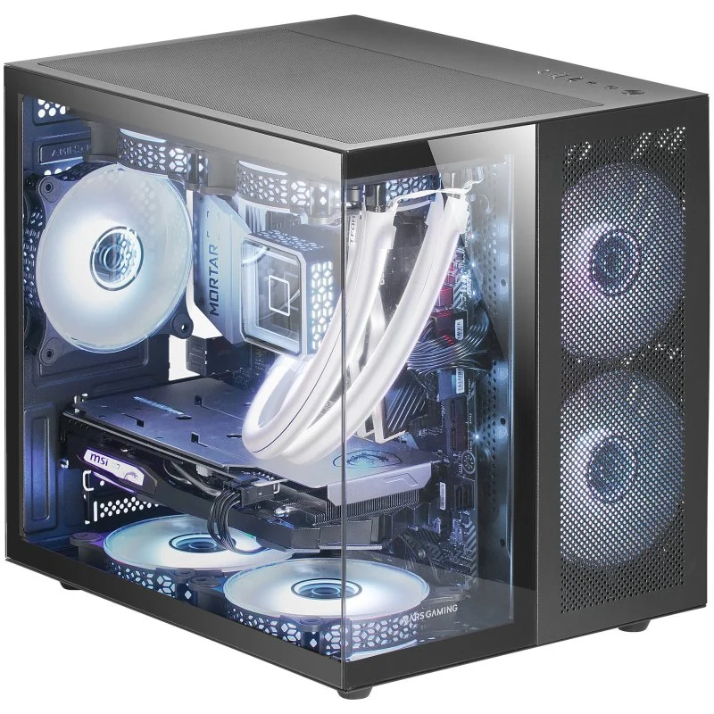 Mars Gaming MC-NOVAM Minitorre Vidro Temperado USB-C Preta - Image 2