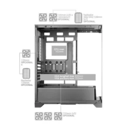 Mars Gaming MC-PRISMA Semitorre ATX ARGB Branca - Thumbnail Image 5