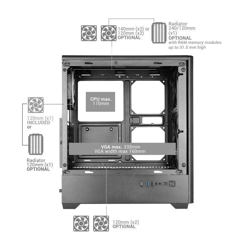 Mars Gaming MC-Quantum ATX Mesh - Image 7