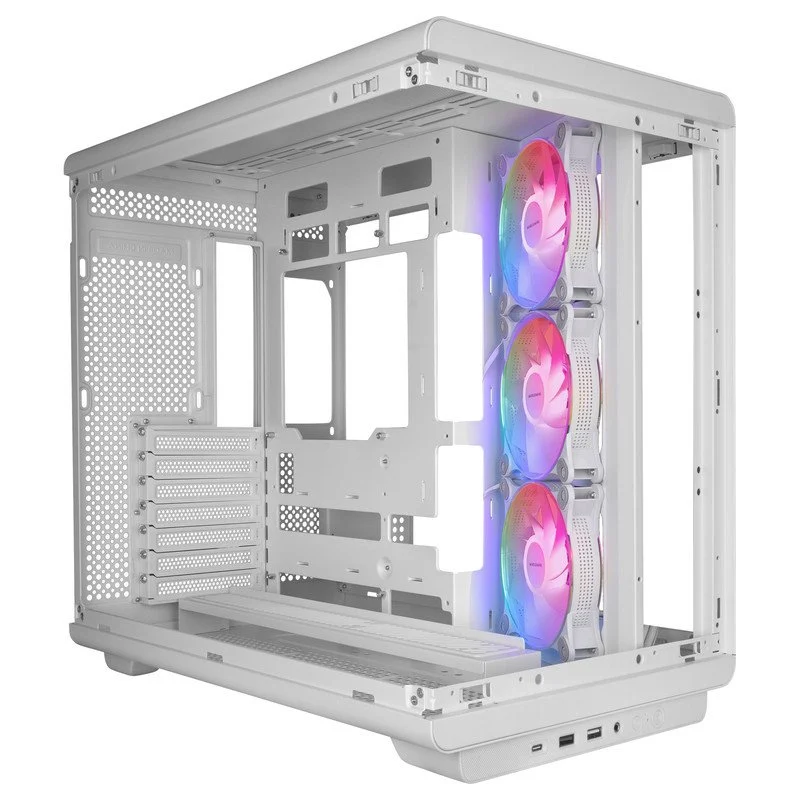 Mars Gaming MC-REV Torre ATX 3x Ventoinhas ARGB Branca - Image 1