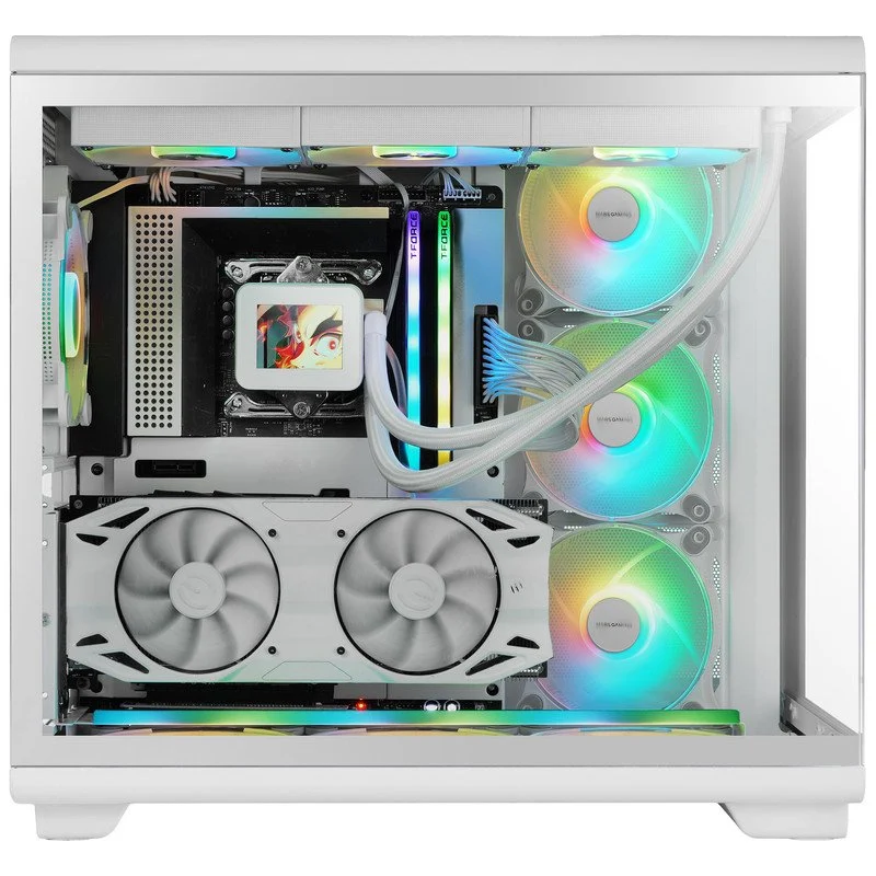 Mars Gaming MC-REV Torre ATX 3x Ventoinhas ARGB Branca - Image 3