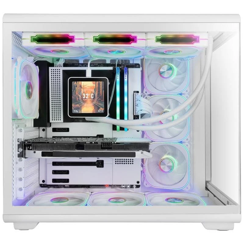 Mars Gaming MC-REVPROW ATX Ecrã LCD 4,3" ARGB Branco - Image 5